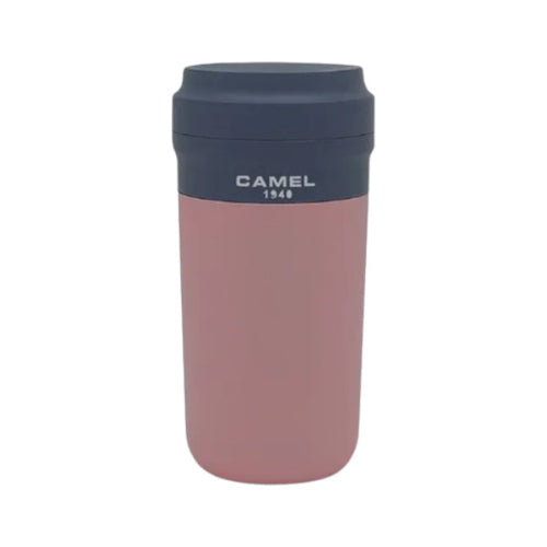 Camel Cuppa28 Glass Vacuum Mug in Plastic Case 280ml(Pink)