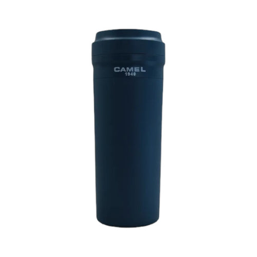 Camel Cuppa35 Glass Vacuum Mug in Plastic Case 350ml(Deep Sea Blue)