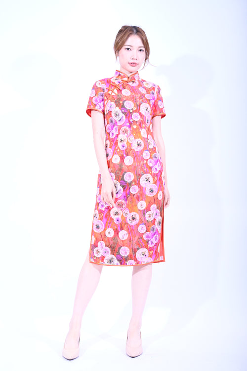 Line & Curve Lady Silk Qi Pao YL1186