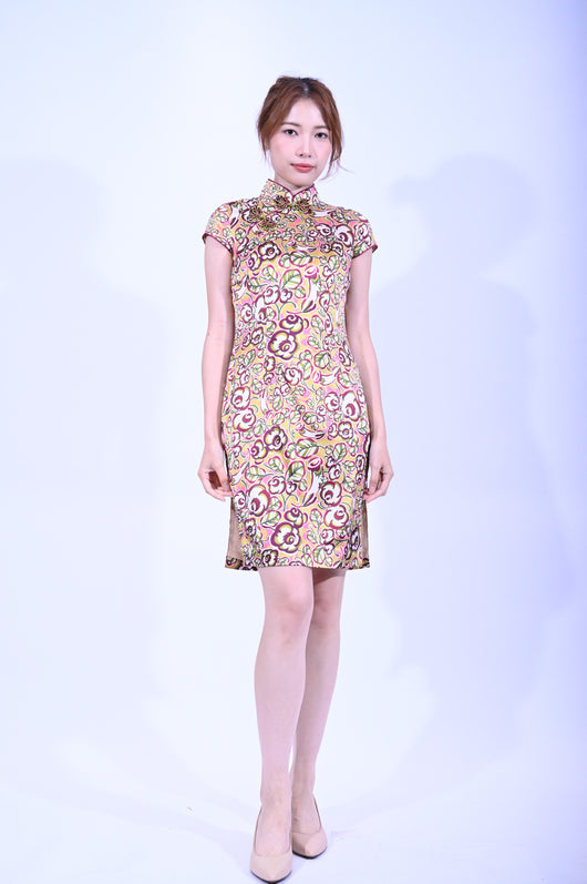 Line & Curve Lady Silk Qi Pao YL1180-2