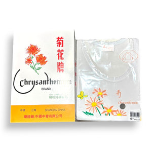 Chrysanthemum Lady L/S Lace Crewneck Long Sleeve Underwear (Size S-XL)