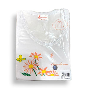 Chrysanthemum Lady L/S Lace Crewneck Long Sleeve Underwear (Size S-XL)