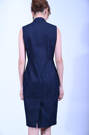 Line & Curve Lady Demin Qi Pao YL1184-3