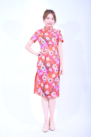 Line & Curve Lady Silk Qi Pao YL1186