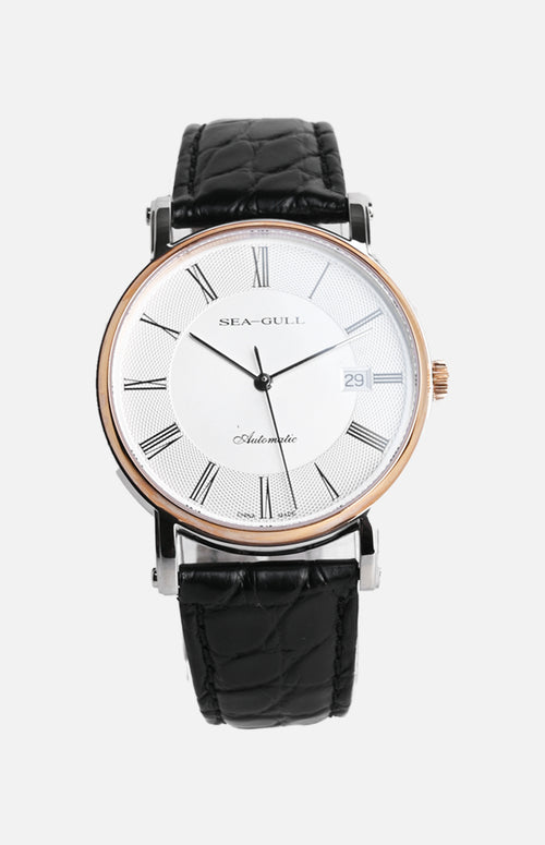 SeaGull 18k Rose Gold Mechanical Men Watch (218.377)