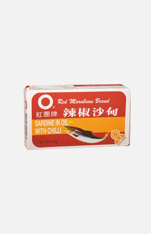 Red Marubean Brand Sardine in Oil with Chilli (125g)