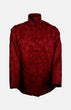 Silk Padded Jacket (Dragon Pattern)-Burgundy