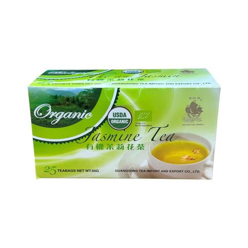 Golden Sail Brand Organic Jasmine Tea Bags (25 tea bags)