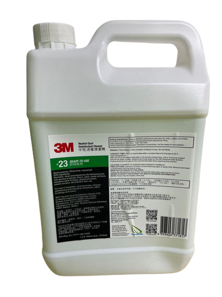 3M #23Neutral Quat Disinfectant Cleaner (1 Gal)(Ready to use)
