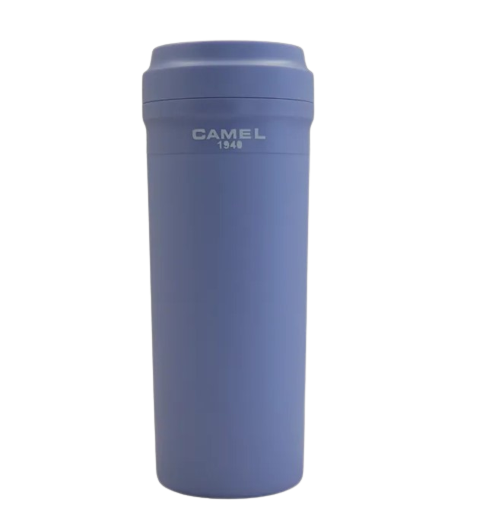 Camel Cuppa35 Glass Vacuum Mug in Plastic Case 350ml(Light Purple)
