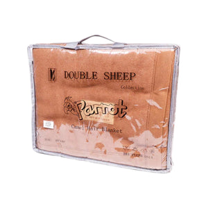 Double Sheep Camel Hair Blend King Blanket