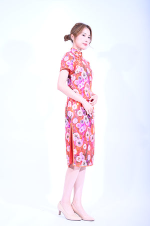 Line & Curve Lady Silk Qi Pao YL1186