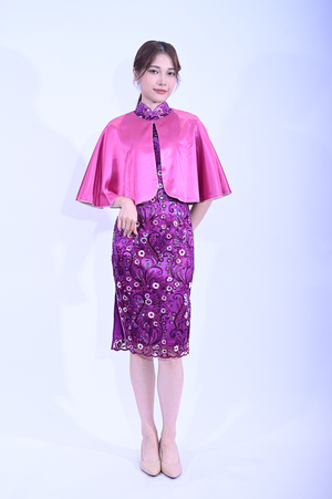 Antonio Ladies Lace Qi Pao 2023-2316