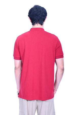 CYPHERHOOD Chinese Polo Shirt Maroon