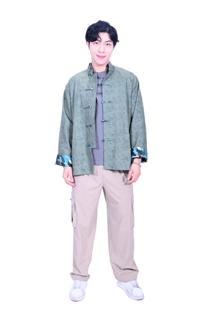 CYPHERHOOD Chinese Kung Fu Jacket(Retro Green)
