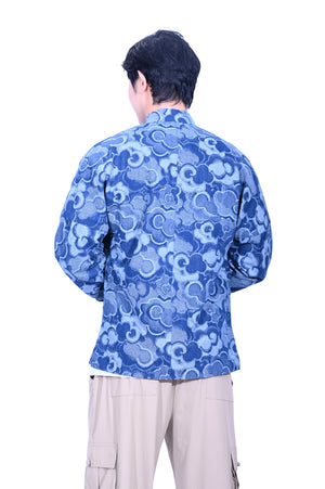 Line & Curve Men's Cotton Jersey Tang Jacket Dark blue