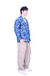 Line & Curve Men's Denim V Neck Jacket