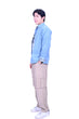 Line & Curve Men's Cotton Jersey Tang Jacket Light Blue