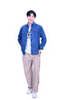 Line & Curve Unisex Denim Tang Jacket Blue 2