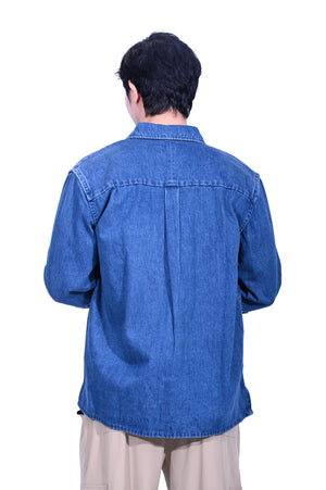 Line & Curve Unisex Denim Tang Jacket Blue 2