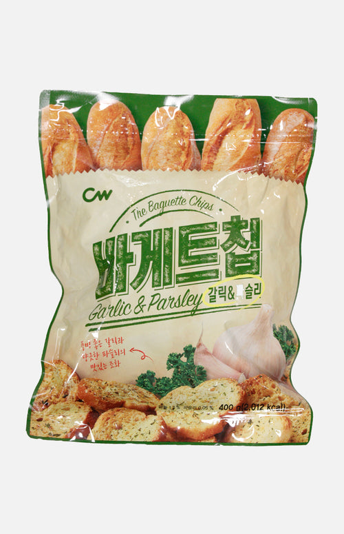 Korea Baguette Chips -Garlic & Parsley